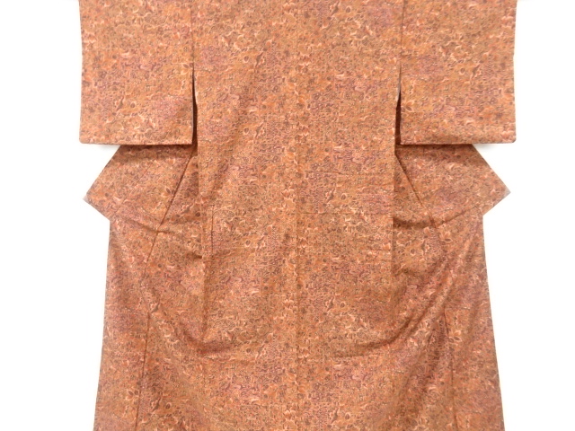 JAPANESE KIMONO / VINTAGE KIMONO / SILK / TSUMUGI / MURAL